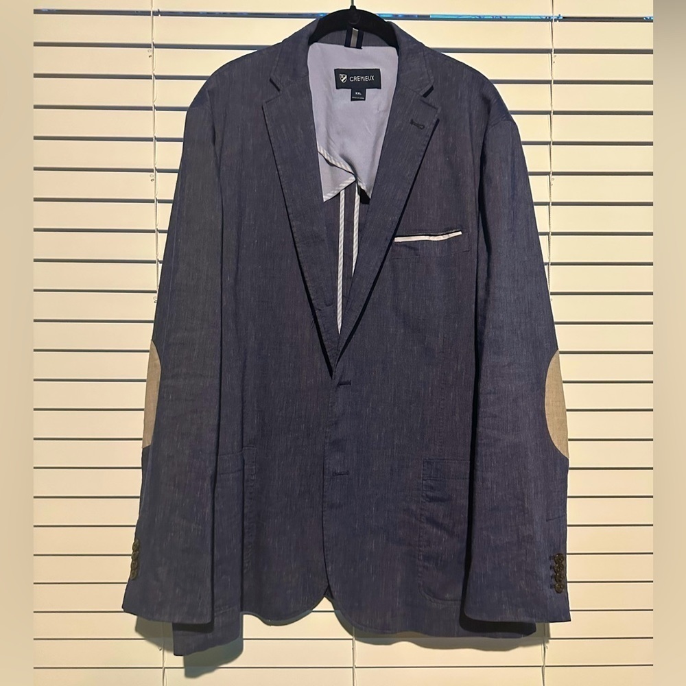 Navy Blue XXL Unstructured blazer​​​​​​